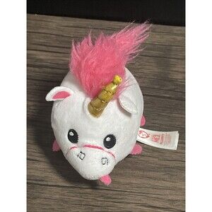 TY FLUFFY UNICORN *DESPICABLE ME 3” TEENY TYS-STACKABLE PLUSH FLUFFY